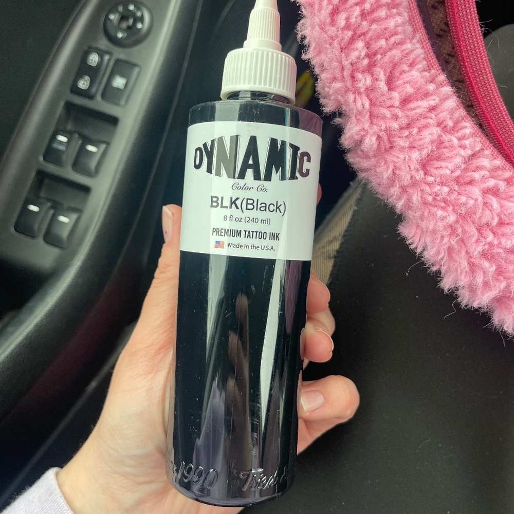 Black premium tattoo ink